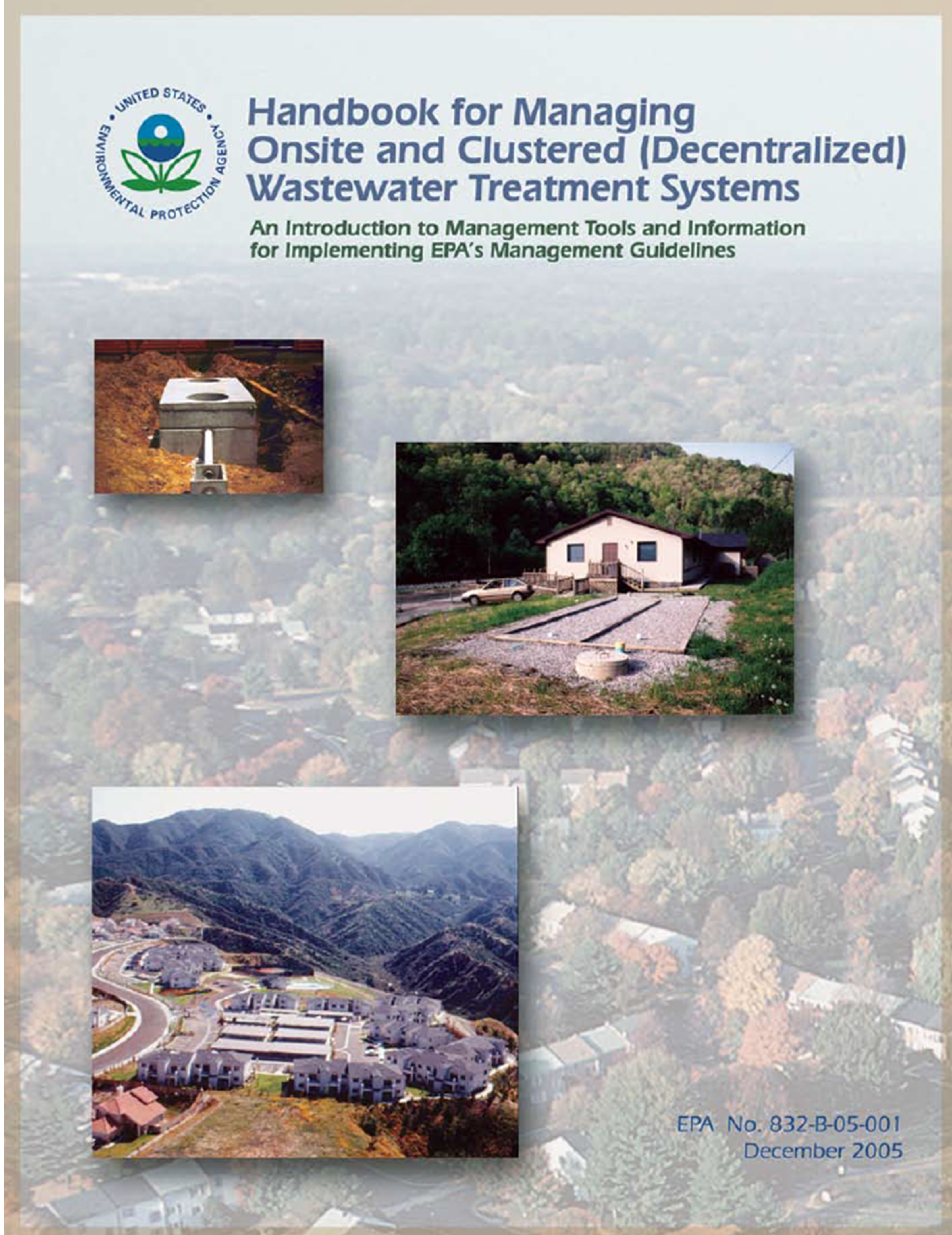 Image of The USEPA Handbook for Managing Onsite and Clustered (Decentralized) Wastewater Treatment Systems